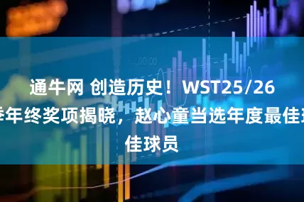 通牛网 创造历史！WST25/26赛季年终奖项揭晓，赵心童当选年度最佳球员